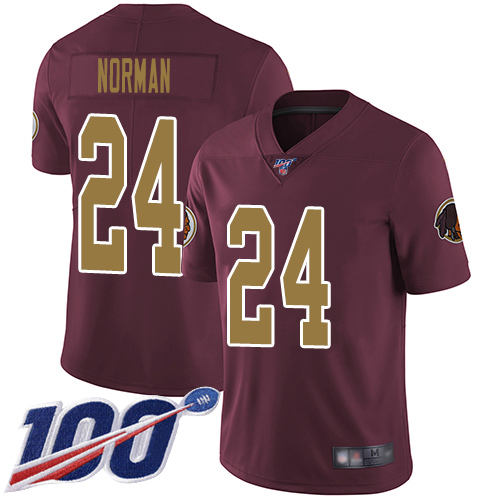 Washington Redskins Limited Burgundy Red Men Josh Norman Alternate Jersey NFL Football 24 100th